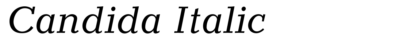 Candida Italic